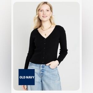 New with tags! Old Navy SoSoft Lite Crop Cardigan - Black